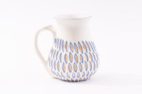 White Colour Carved mug 4